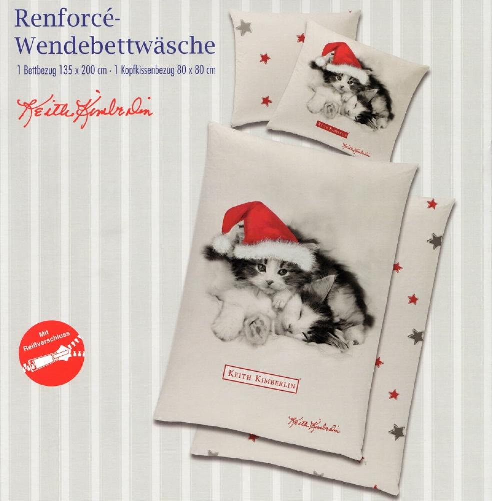 Bettwäsche Keith Kimberlin - Freche Kätzchen - 135 x 200 cm - Renforcé - Katze